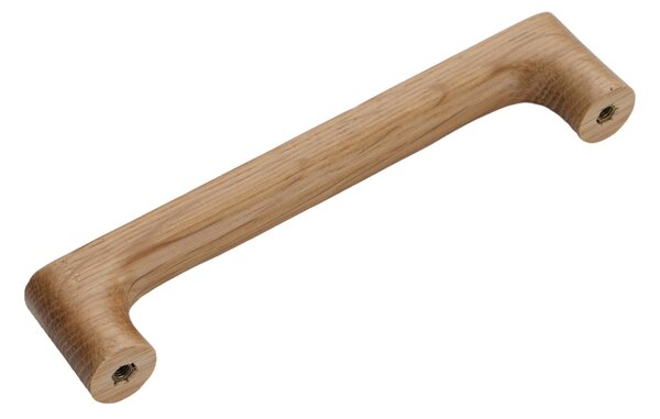 Maner din lemn pentru mobilier, model Skala, distanta dintre gauri = 96 | 160 | 256 mm, finisaj stejar natur