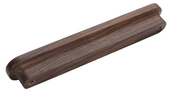 Maner din lemn pentru mobilier, model Nemora, distanta dintre gauri = 96 | 160 | 2x224 | 3x320 mm, finisaj nuc