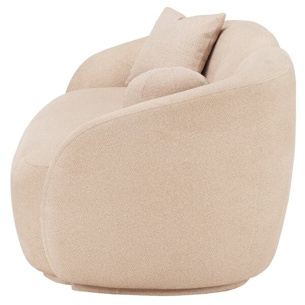 Canapea oglindă 2 persoane Bourbon bouclé Silver D05