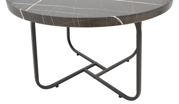 Set 2 Masute de Cafea Model Crismory, Negru/Negru