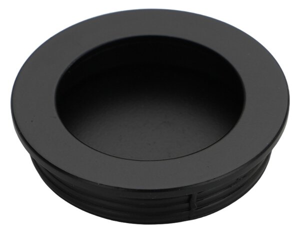 Maner metalic ingropat mobilier, model Mira, Ø 35 mm, finisaj aluminiu | crom lucios | negru mat