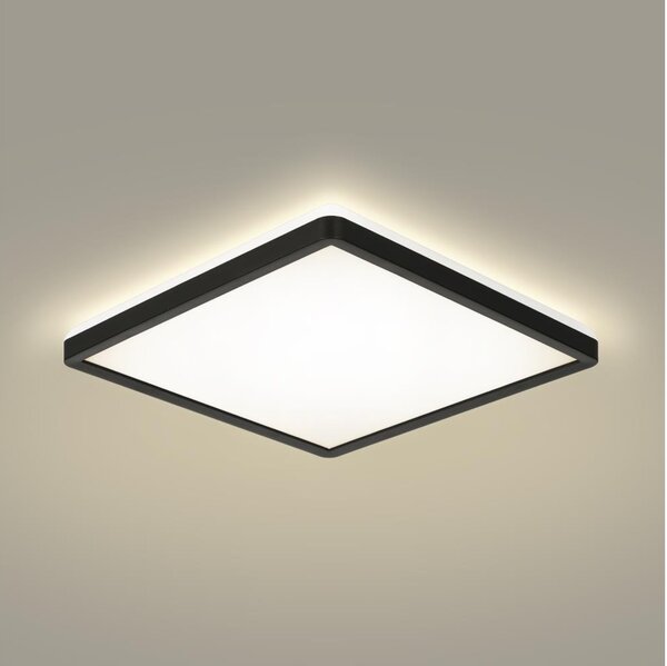 Plafonieră LED pentru baie Brilagi ULTRA SLIM LED/24W/230V 42x42 cm negru IP54