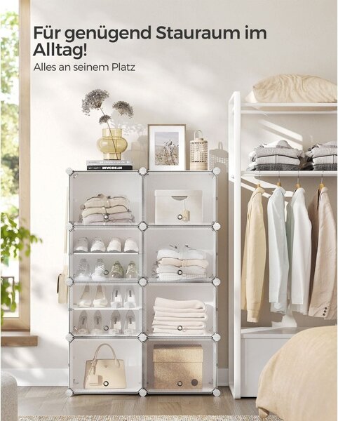 Raft pentru pantofi Songmics Alb 82x32x122 cm