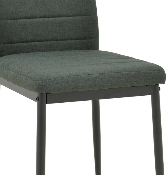 Scaun confort Parker Antracit & metal, Negru, 39x48x95 cm