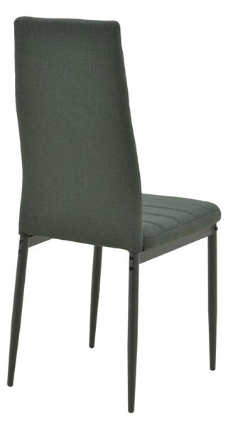 Scaun confort Parker Antracit & metal, Negru, 39x48x95 cm