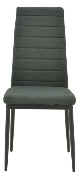 Scaun confort Parker Antracit & metal, Negru, 39x48x95 cm