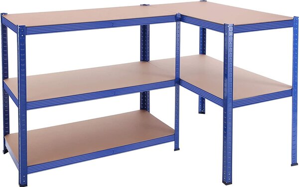 Raft Songmics, 5 rafturi, 50 x 100 x 200 cm, Albastru