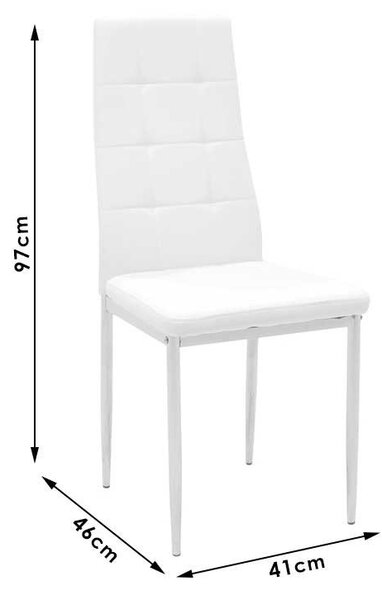 Scaun Model Cube, Gri, 41x46x97 cm