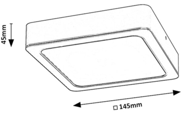 Plafonieră LED SHAUN LED/12W/230V 14 cm Rabalux 2689