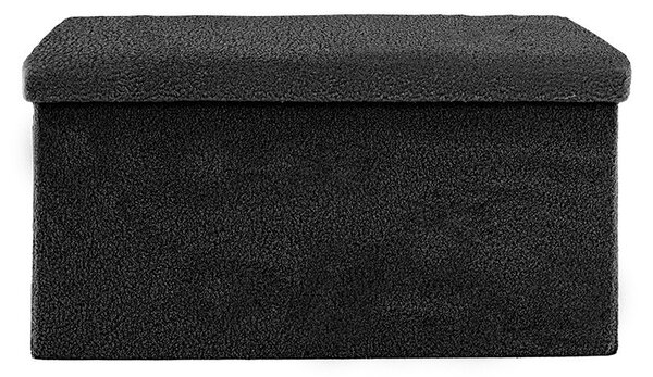 Bancuta hol cufar cu spatiu de depozitare Forward boucle material textil antracit 76x38x38cm