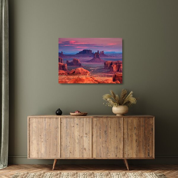 Tablou pe sticlă - Hunts Mesa (70x50 cm)