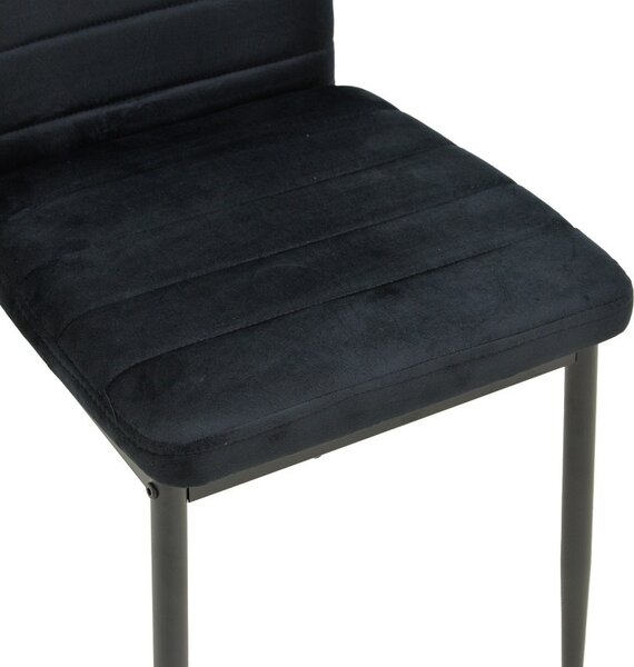 Scaun Model Parker, Negru, 42x48x98 cm