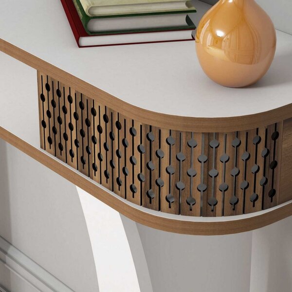 Consola Model Damla, Alb, 105x30x85 cm