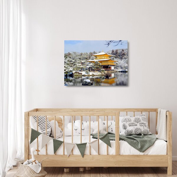 Tablou pe sticlă - Kinkakuji, Japonia (70x50 cm)