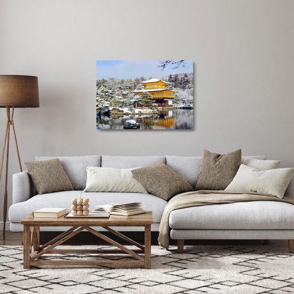 Tablou pe sticlă - Kinkakuji, Japonia (70x50 cm)
