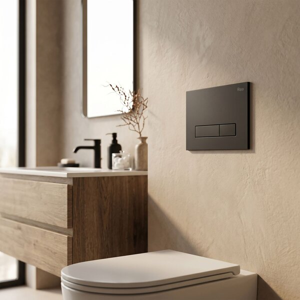 Set Cadru Îngropat 024N pentru WC cu Buton HD Black