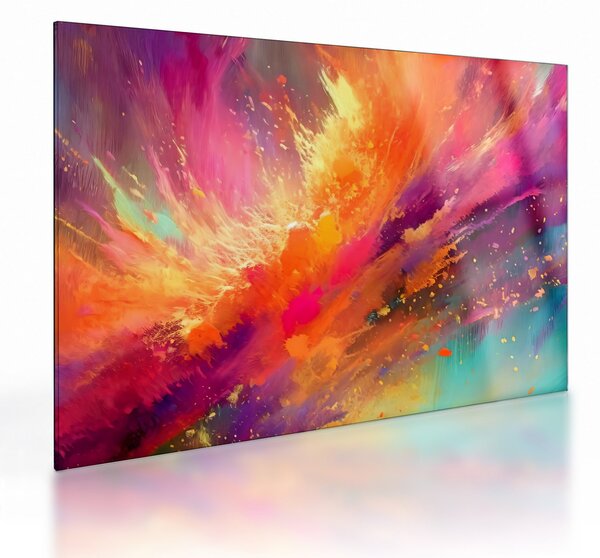 Tablou pe sticlă - Abstractizare dinamică (70x50 cm)
