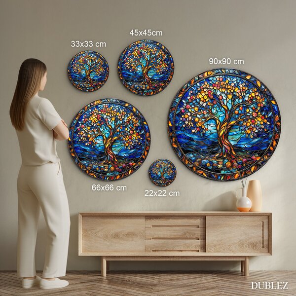 DUBLEZ | Tablou Copacul Vieții - Bijuterie | Imprimare UV premium