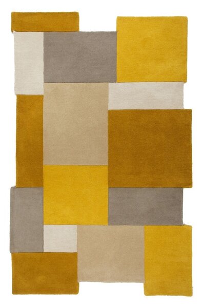 Covor Collage Galben Ochre/Natural 120X180 cm, Flair Rugs