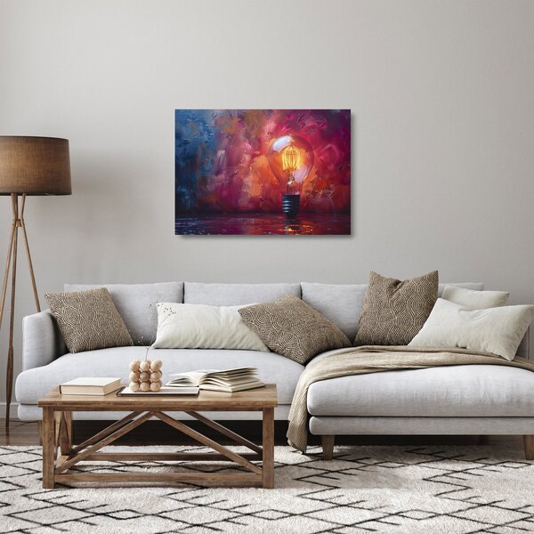 Tablou pe sticlă - Ideea (70x50 cm)