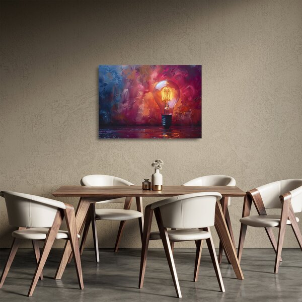 Tablou pe sticlă - Ideea (70x50 cm)