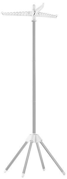 Cuier Multifunctional cu Brate Retractabile Songmics Gri 67x67x150 cm
