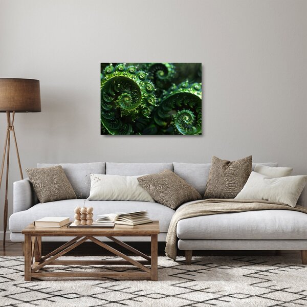 Tablou pe sticlă - Spirale (70x50 cm)