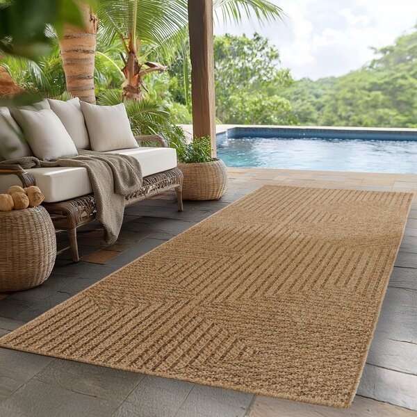 Covor traversa Timber V4 Bej, 80 x 250 cm