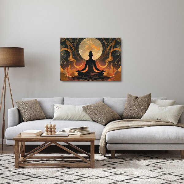 Tablou pe sticlă - Meditație (70x50 cm)