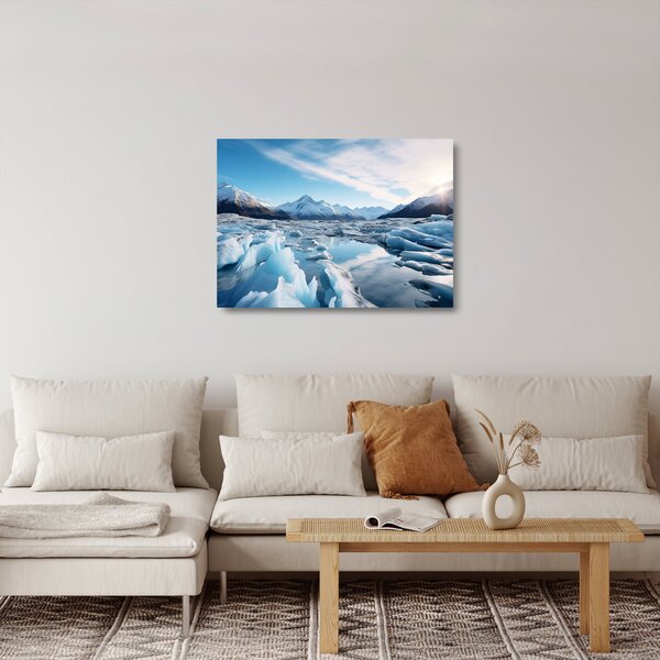 Tablou pe sticlă - Formațiuni glaciare (70x50 cm)