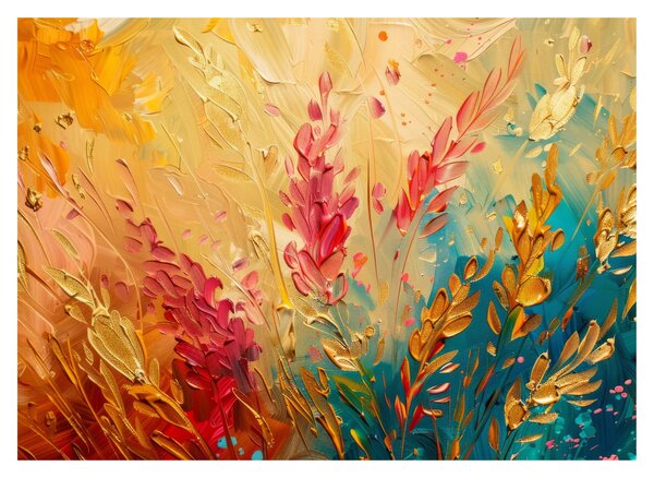 Tablou pe sticlă - Vopsirea câmpului (70x50 cm)