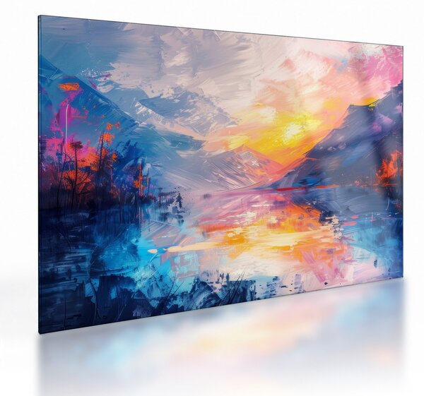 Tablou pe sticlă - Pictura peisajului (70x50 cm)