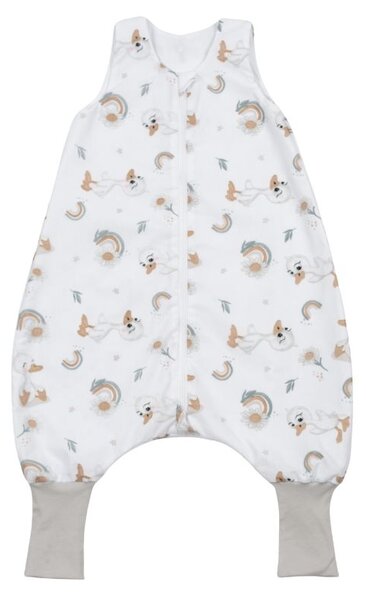 Sac de dormit de vara cu picioare 6-18 luni Kidizi Ducky 0.5 tog, mansete transformabile in soseta