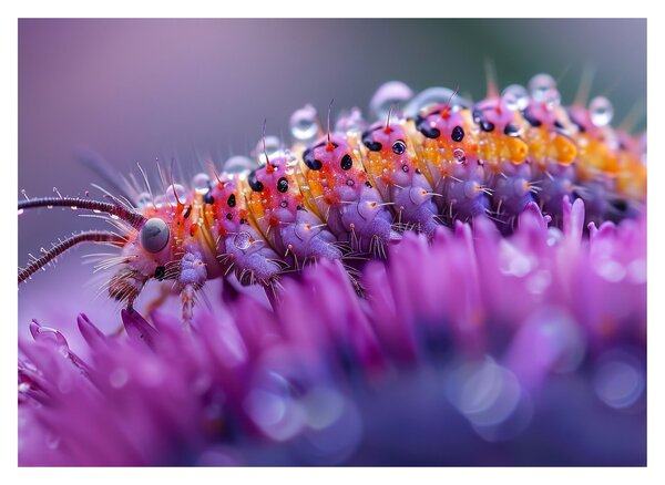 Tablou pe sticlă - Caterpillar (70x50 cm)