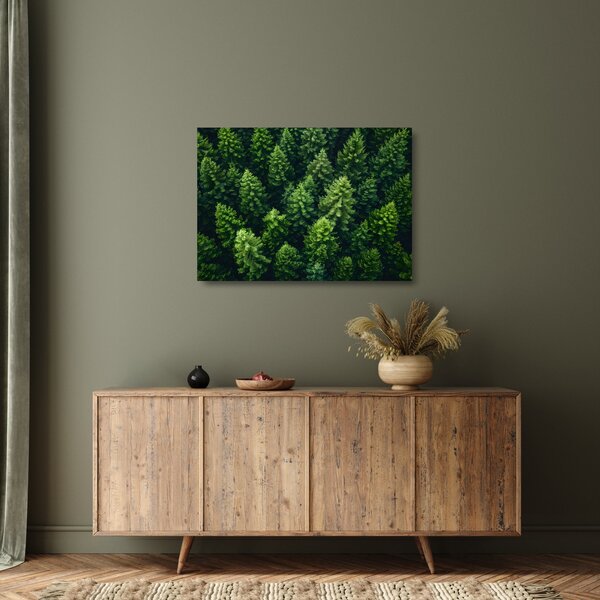 Tablou pe sticlă - Pădure (70x50 cm)