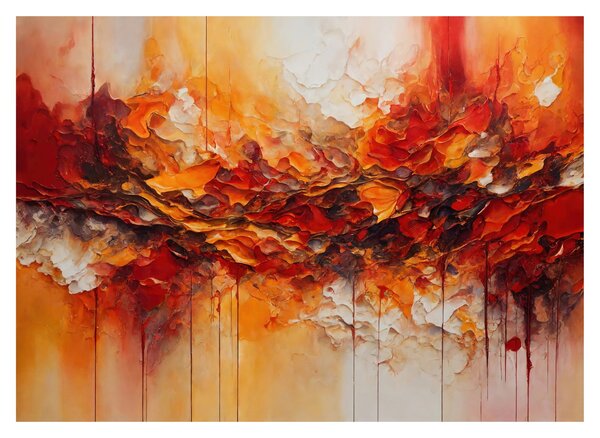 Tablou pe sticlă - Abstracție (70x50 cm)