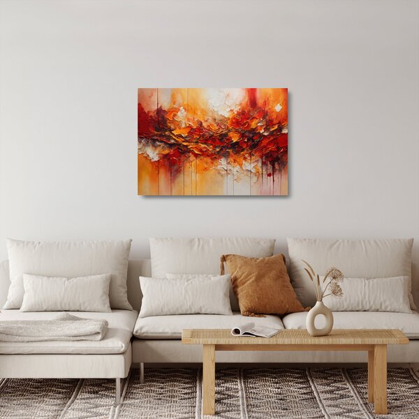 Tablou pe sticlă - Abstracție (70x50 cm)