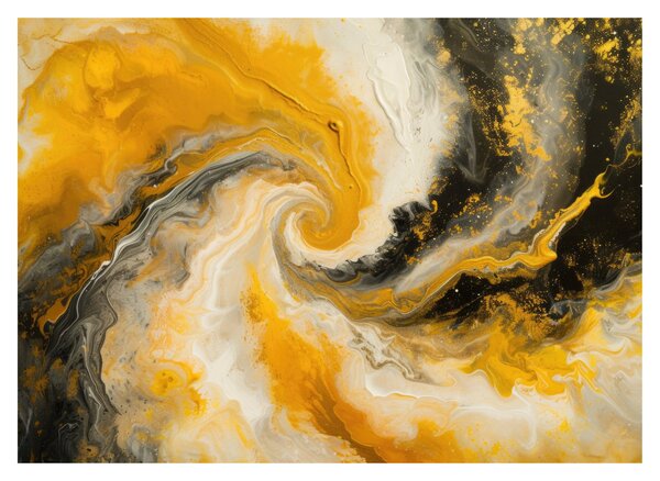 Tablou pe sticlă - Abstractizare în spirală (70x50 cm)