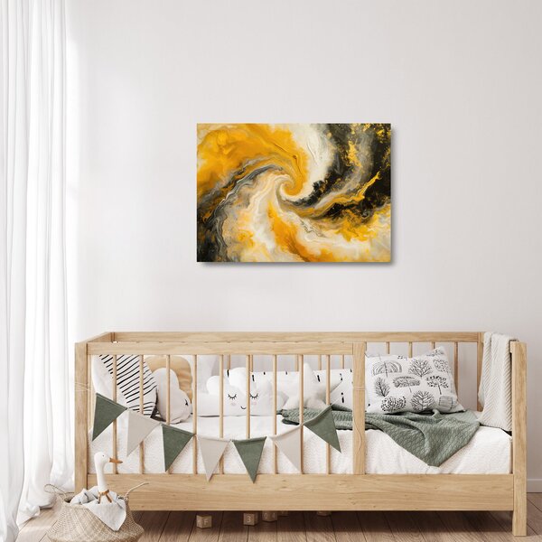 Tablou pe sticlă - Abstractizare în spirală (70x50 cm)