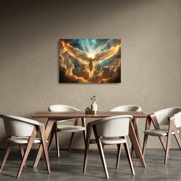 Tablou pe sticlă - Mitologie angelică (70x50 cm)