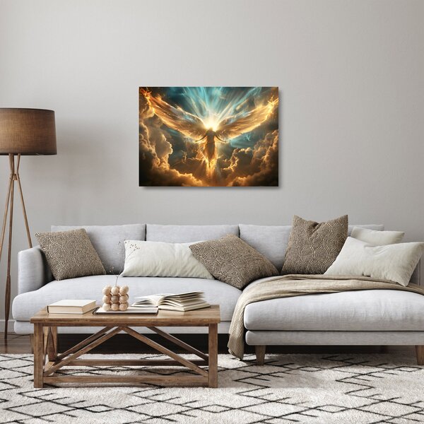Tablou pe sticlă - Mitologie angelică (70x50 cm)