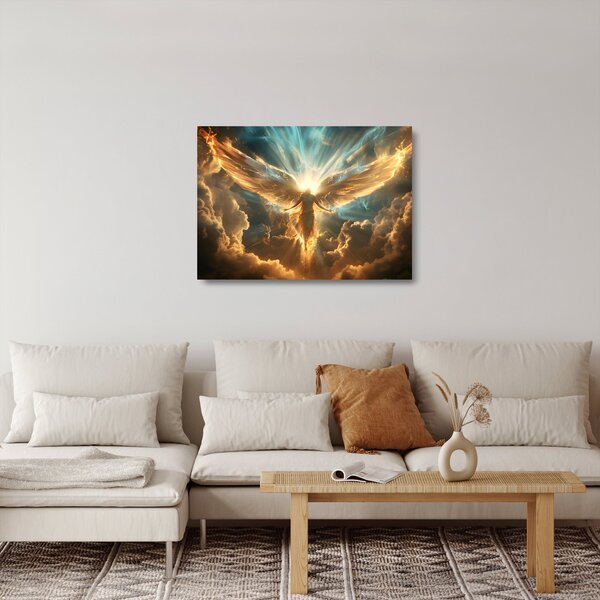 Tablou pe sticlă - Mitologie angelică (70x50 cm)