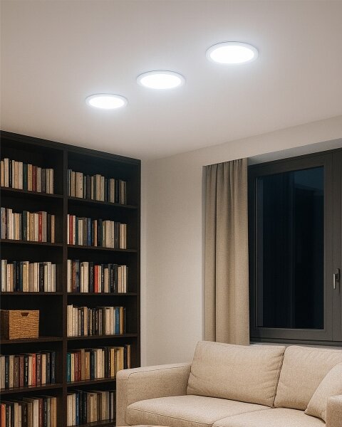 Corp de iluminat LED încastrat QTEC LED/12W/230V 6500K