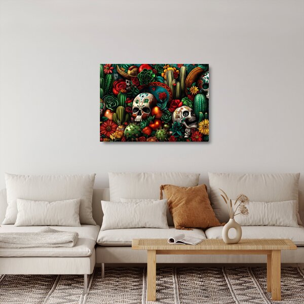 Tablou pe sticlă - Concept mexican (70x50 cm)