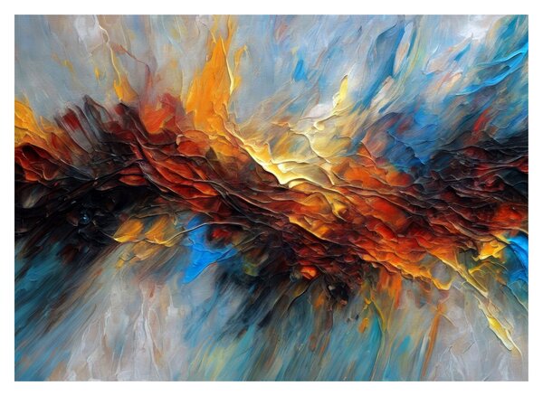 Tablou pe sticlă - Textura culorii (70x50 cm)