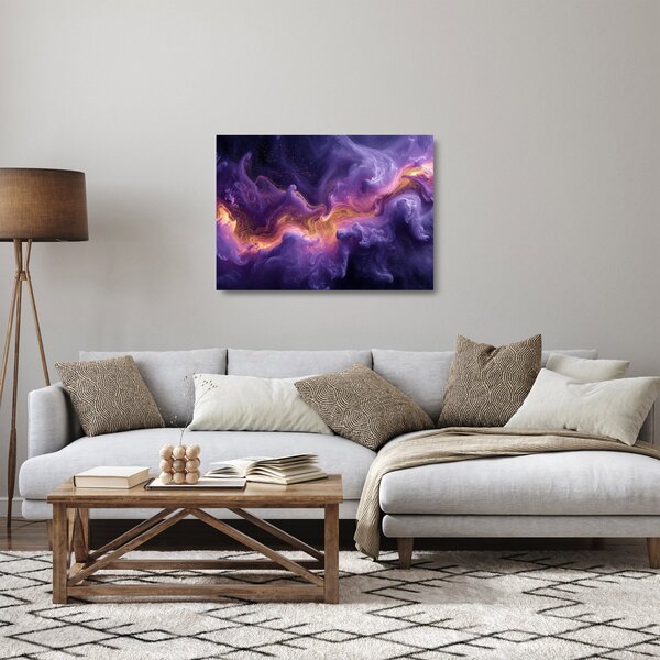 Tablou pe sticlă - Nebuloasa purpurie (70x50 cm)