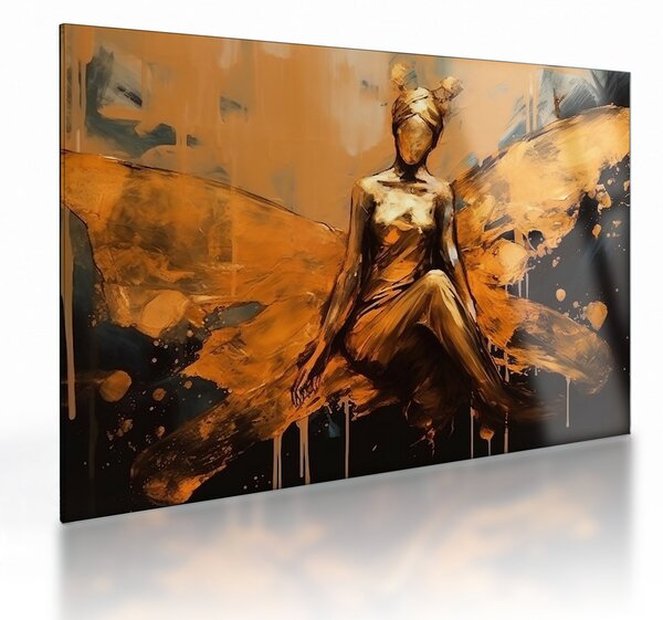 Tablou pe sticlă - Abstracție de o zână (70x50 cm)