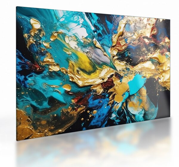 Tablou pe sticlă - Pictură în ulei texturată (70x50 cm)