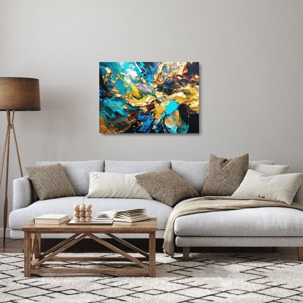 Tablou pe sticlă - Pictură în ulei texturată (70x50 cm)
