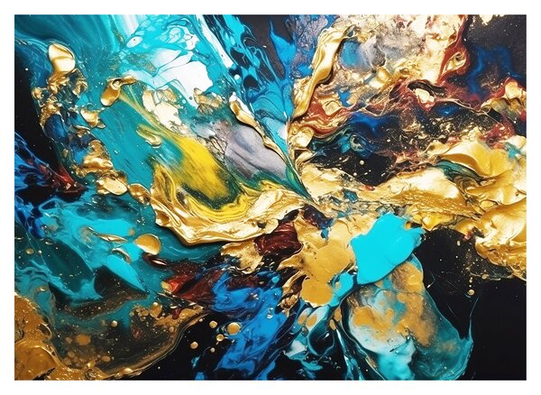 Tablou pe sticlă - Pictură în ulei texturată (70x50 cm)